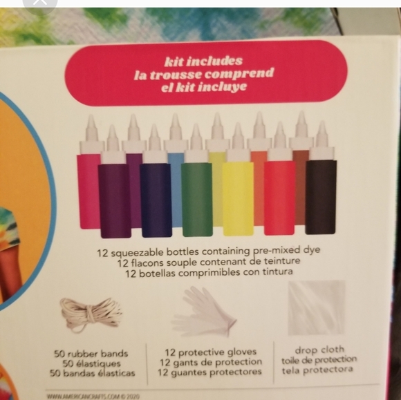 Tie DYI 75 piece set tie-dye kit new - Picture 2 of 4